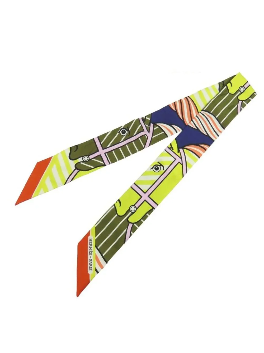 Hermes Twilly 05 Bronzex Violetx Jaun Silk Quadrige Baydadere Scarf